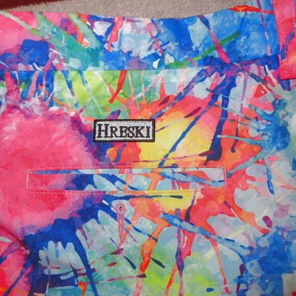 Hreski Men's Golf Shorts Size 40 Psycho Explosion Stretch Flex Waist Dry-FIT - Picture 7 of 9